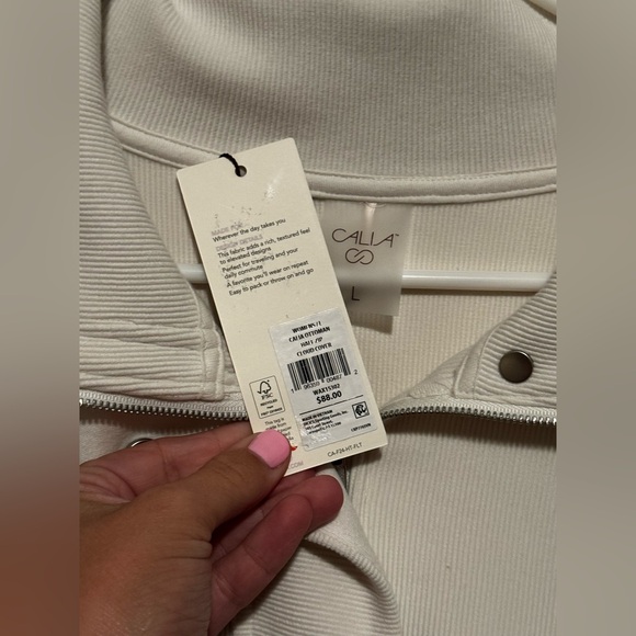 CALIA by Carrie Underwood ottoman half zip L - Picture 5 of 9